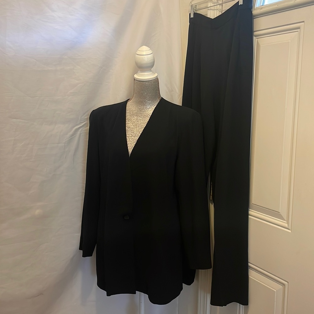 Liz Claiborne black blazer and pants suit